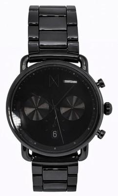 MVMT Black Ceramic Chronograph Men's Watch Date 3 Bar Japan Movement