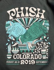 Phish 2019 Men  s Green Hoodie Colorado Tour Concert Pullover Dick  s SGP Medium
