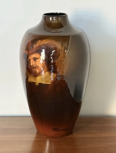 Weller Louwelsa Pottery - Renaissance Man - RJ Turner 11.5'' Art Vase