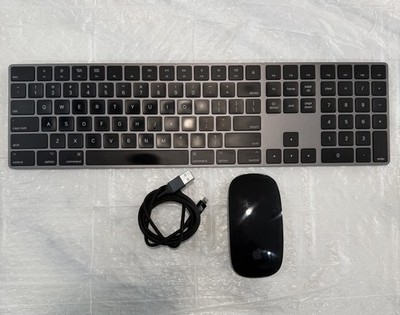 Apple A1843 & A1657 mouse, Wireless Bluetooth Magic With Numeric Keypad BLACK