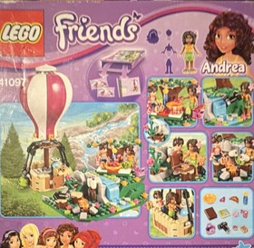 LEGO Friends Heartlake Hot Air Balloon 41097, 254 Pieces, Andrea & Noah