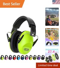 Soft PU Leather Adjustable Earmuffs - Perfect Ear Protection for Sensitive Kids