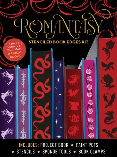 Romantasy Stenciled Book Edges Kit by Editors of Chartwell Books (Kit) - Image 2