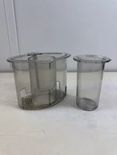 Cuisinart DLC-2011-P Food Processor Lid Cover Chute + Pusher Broken Parts