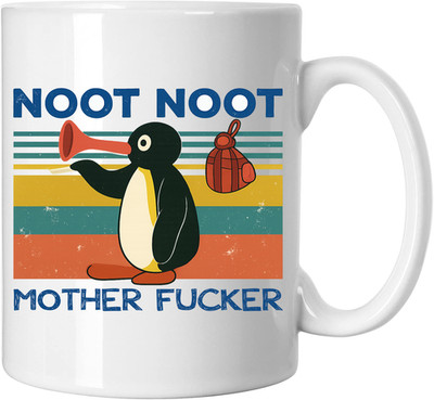 Noot Noot Motherf***er Tasse Tasse lustig Pinguin Cartoon Pingu Erwachsene Humor Geschenk