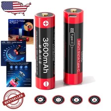 Streamlight X Series 3.7V 3600mAh Rechargeable Li-ion Flashlight Batteries 2-...