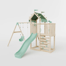 Extended Climbing Frame With Double Swing - Whispering Woods IV Waltons