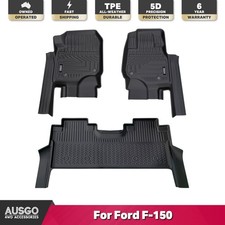 AUSGO 5D Floor Mats for Ford F-150 F150 2023-Onwards | Door Sill Coverage