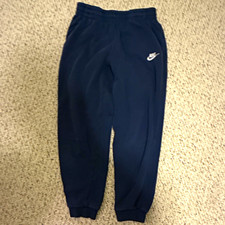 Nike boys Black Jogger Sweatpants XL Fleece Drawstring Elastic Waist Tapered