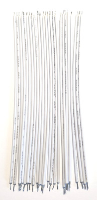 Starthilfekabel / Kabel - 80 mm - weiß 25er Pack - für Leiterplatten / Breadboards - kostenloser Versand
