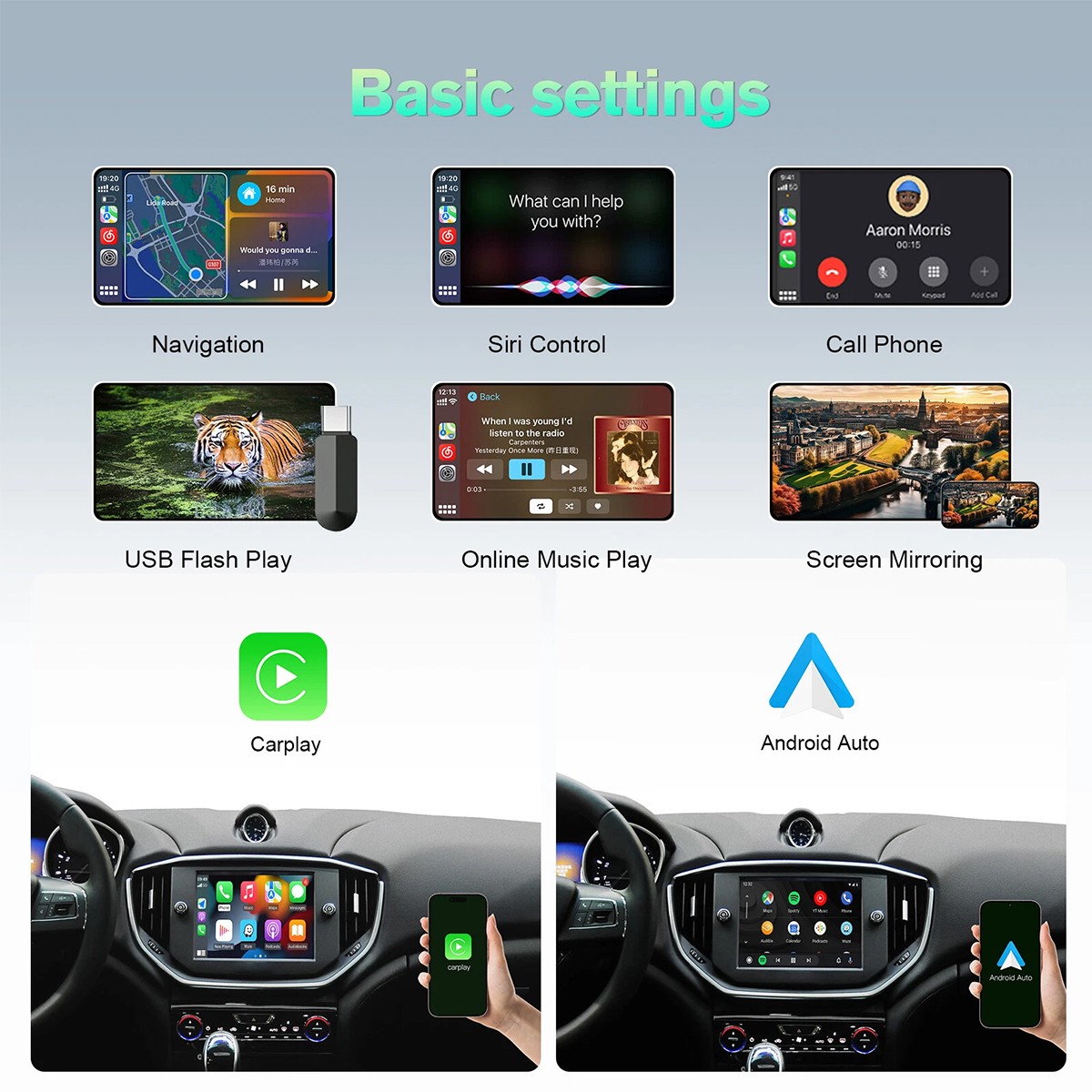 For Maserati Quattroporte Wireless Apple Carplay Android Auto Retrofit Decoder