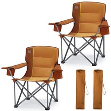 TIMBER RIDGE 2 Pack Oversized Folding Camping Chair for Adults