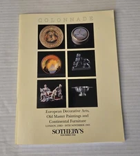 Sotheby's COLONNADE European Decorative Arts Paintings Furniture  London 1993 
