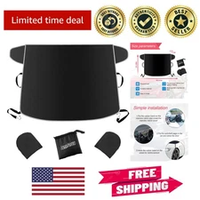 Waterproof Windshield Snow Cover with Reflective Edging for Winter Protection