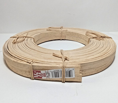1/2'' Flat Flat Reed Natural Coil Basket Weaving Chair Caning NEW