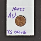 1947S  AU   LINCOLN CENT ~ ALMOST UNCIRCULATED  /NICE/ RS COINS #49D FREE SHIP