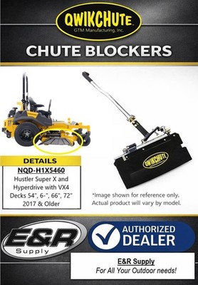 Qwikchute Fits 2016 & Prior Hustler X-One 48'' 52'' 60'' Decks, NQD-H1X5460