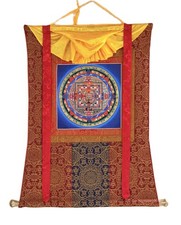 KALACHAKRA MANDALA THANGKA | WHEEL OF TIME TIBETAN BUDDHIST ART | HAND-PAINTED