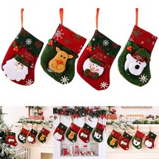 High Quality Christmas Stocking Snowman Socks Fabric Sweets Xmas Tree