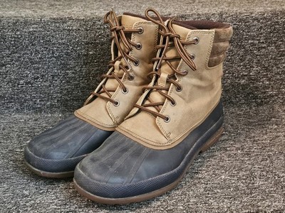 Sperry Men's Cold Bay Duck Boot w-Thinsulate  (STS19553)Taupe Navy Size 10