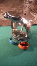 Cg85 Ford Model A Flying Quail Radiator Cap Reproduction With Thermometer 1930-1