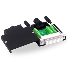 DB25 Female Solderless Connector Breakout Board RS232 D-SUB 25 Pin Serial Ada...