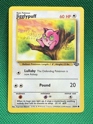 Jigglypuff 54/64 Great Condtion Pokemon Card Game Wizards 1999 Jungle