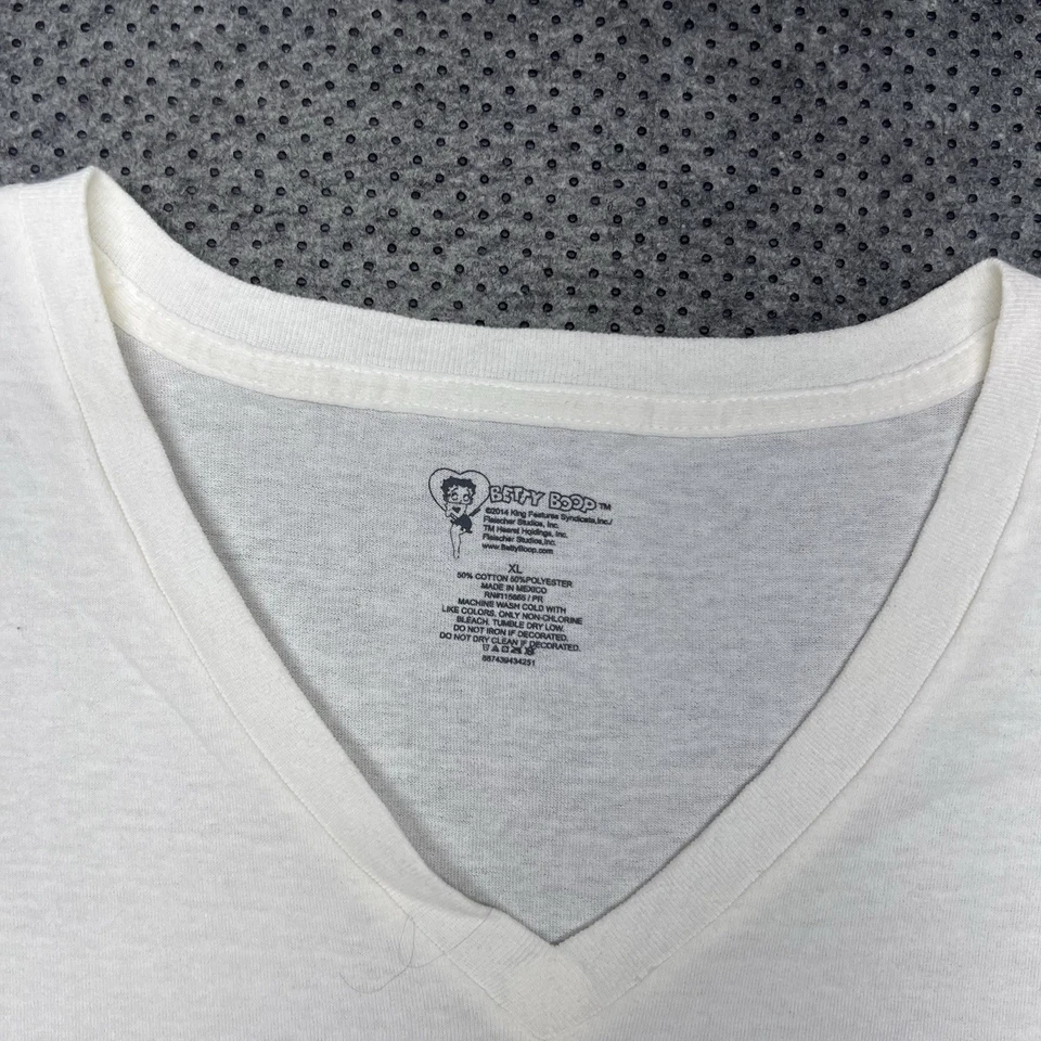 Camiseta feminina vintage Y2K Betty Boop American Girl motocicleta desenho animado motociclista GG - Imagem 3 de 4