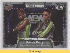 2022 AEW All Elite Wrestling Silver Foil Marq Quen Isiah Kassidy Patch READ 0s9c