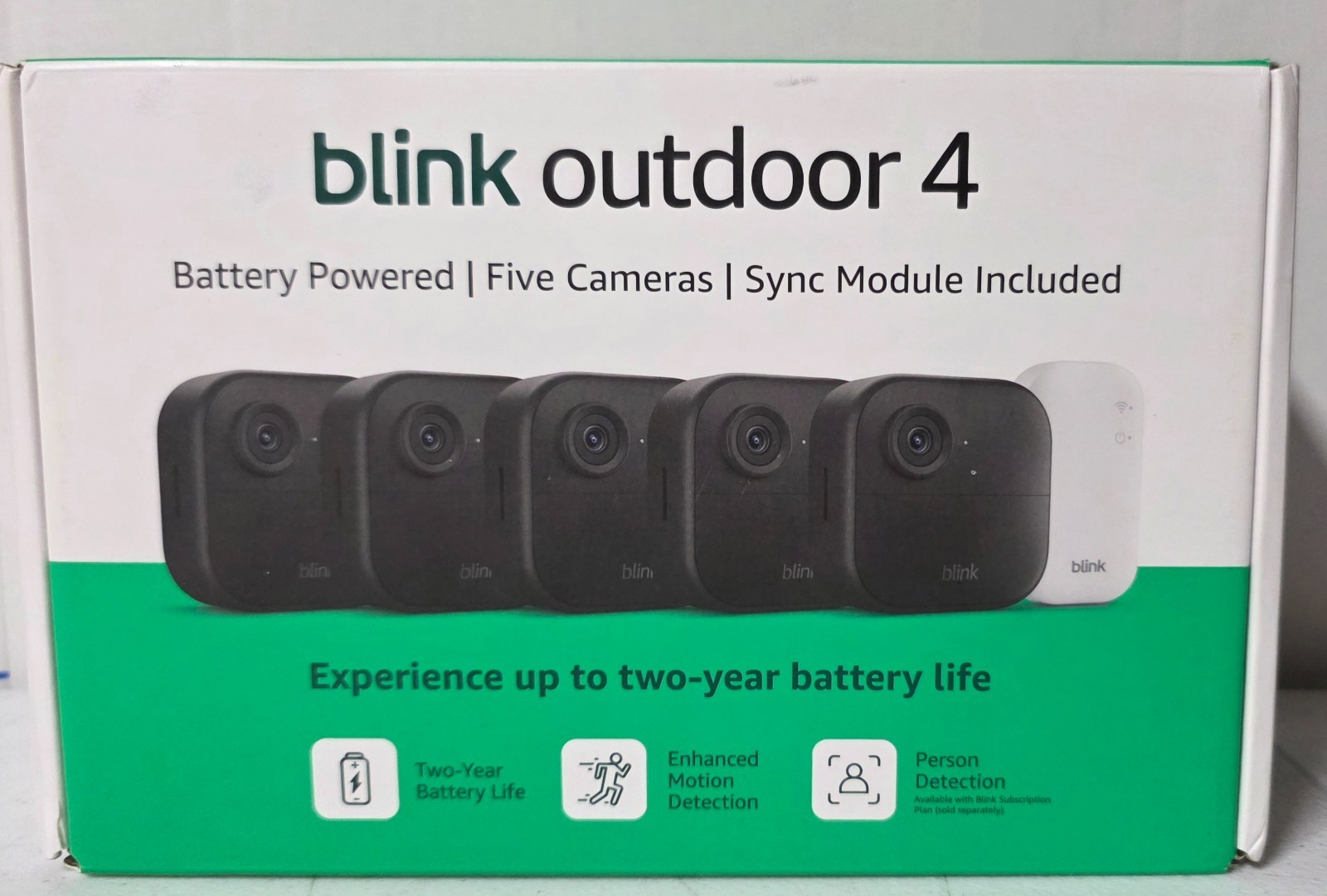 Blink Outdoor 4 – 5 Camera Wireless Security System + Sync Module