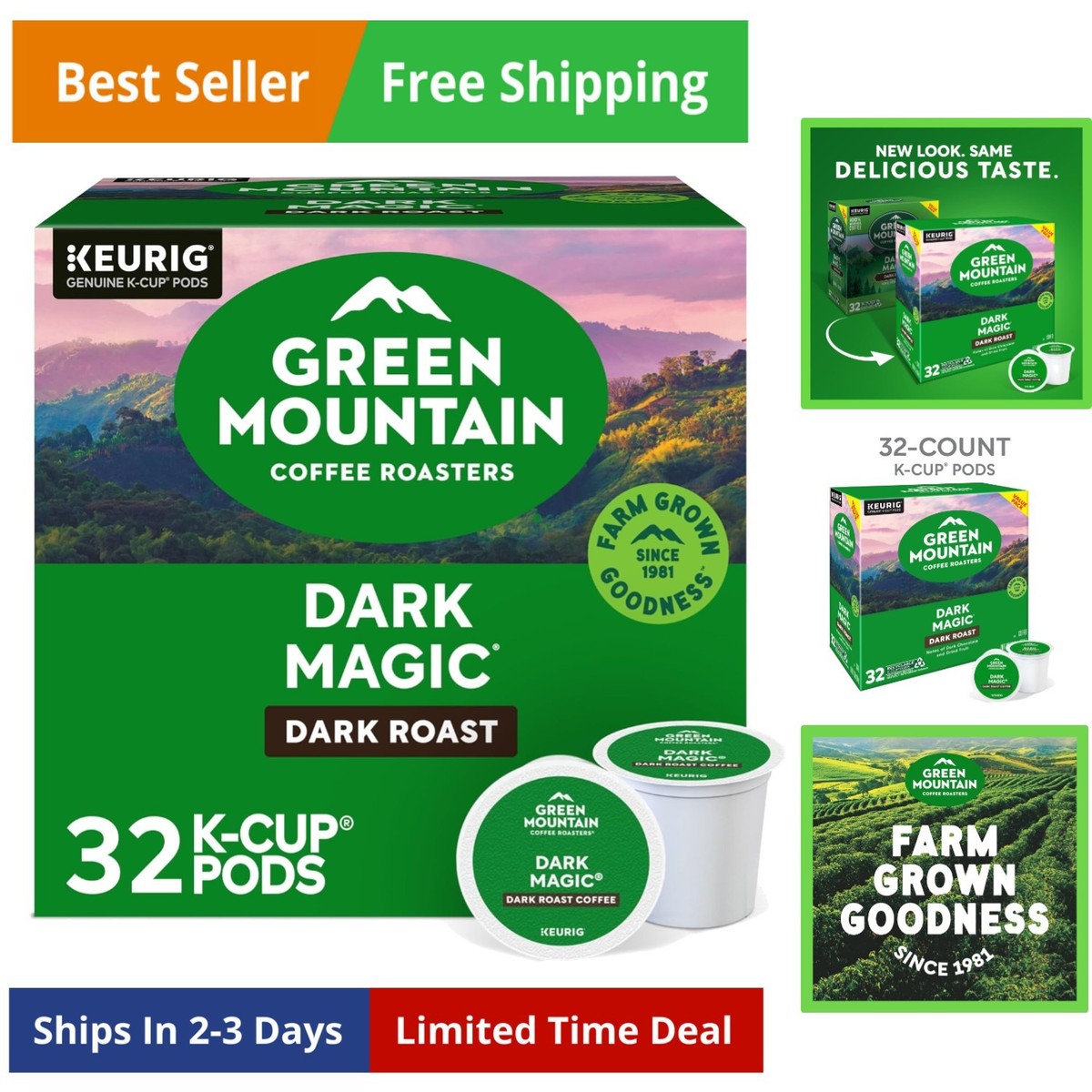 Green Mountain Coffee Roaster Dark Magic Keurig Single-Serve K-Cup