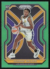 2021 Panini Prizm WNBA Prizms Green Jasmine Walker #95 Rookie Sparks