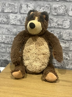 Mascha und der Bär 34 cm weiches Plüschtier Braunbär Simba Toys lizenziert 