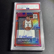 2022-23 Donruss Optic Choice Vince Williams Jr. Red Mojo Rookie Auto PSA 9