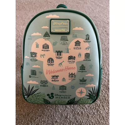 Disney Vacation Club Member Welcome Home Loungefly Mini Backpack NEW