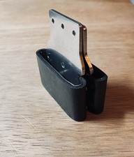 2 1/2" BLACK Leather Covered Blevins Aluminum Stirrup Buckles Horizontal