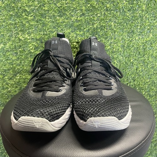 Under Armour Project Rock 4 3023695-001 Mens US 11 Running Shoes Black Sneakers - Picture 4 of 7