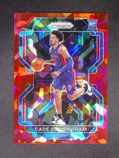 2021-22 Panini Prizm Cade Cunningham #282 RC Rookie Red Ice