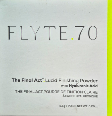 FLYTE .70 The Final Act Lucid Finishing Powder Sheer Brightening Hyaluronic Acid