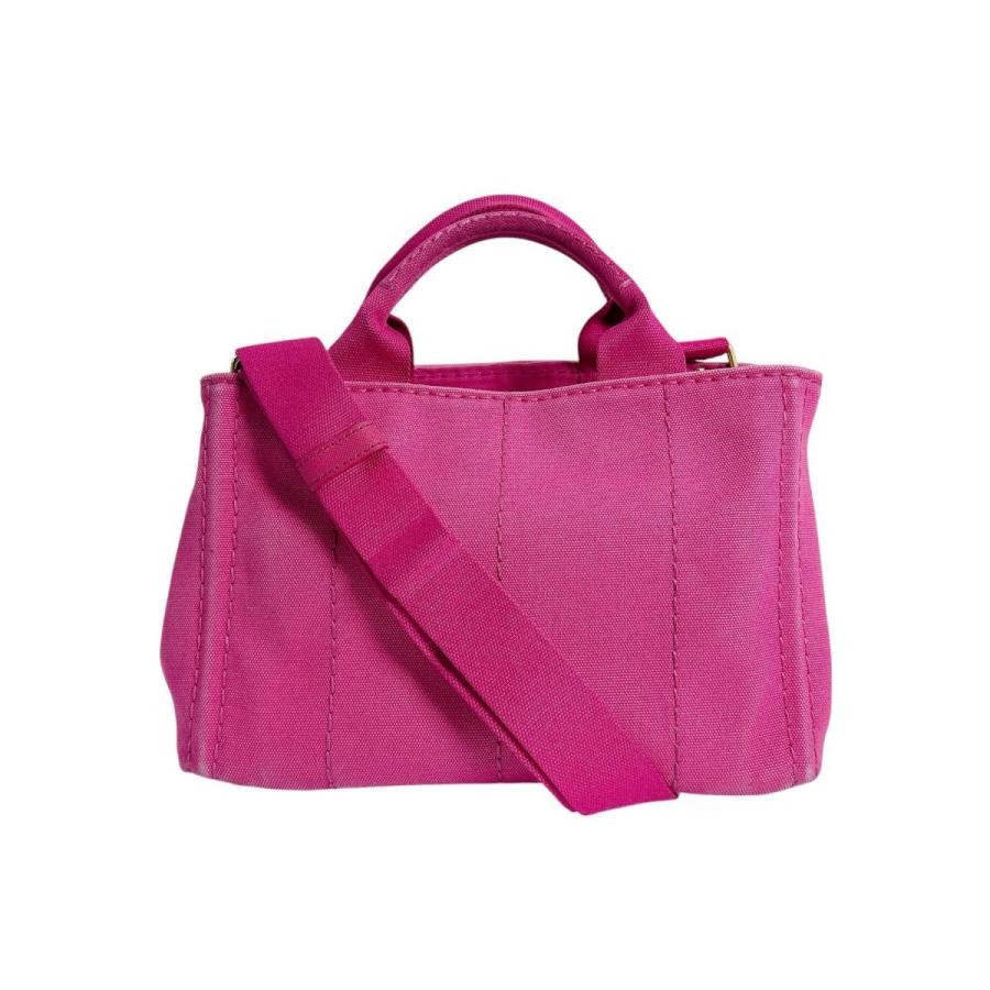 PRADA Bag: Canapa Mini Tote 1BG439 Pink W28H19D16cm w/strap;-- | eBay