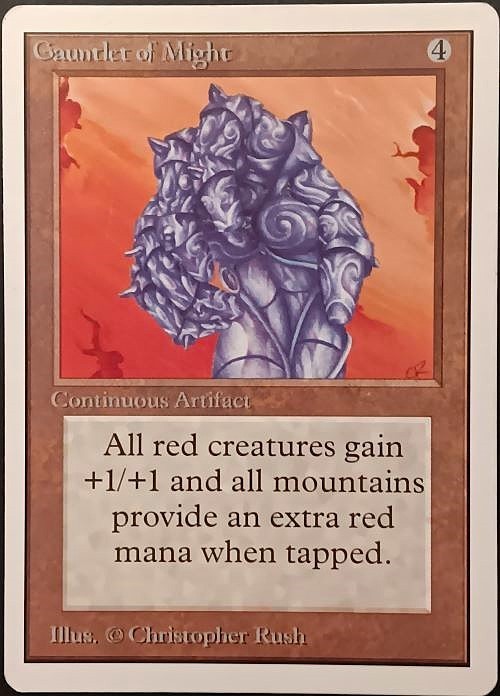 MTG Magic the Gathering:  Unlimited - Gauntlet Of Might - Rare