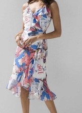 ⭐NWT- White House Black Market- Women's 4 Zimmerman Postcard Print Wrap Dress
