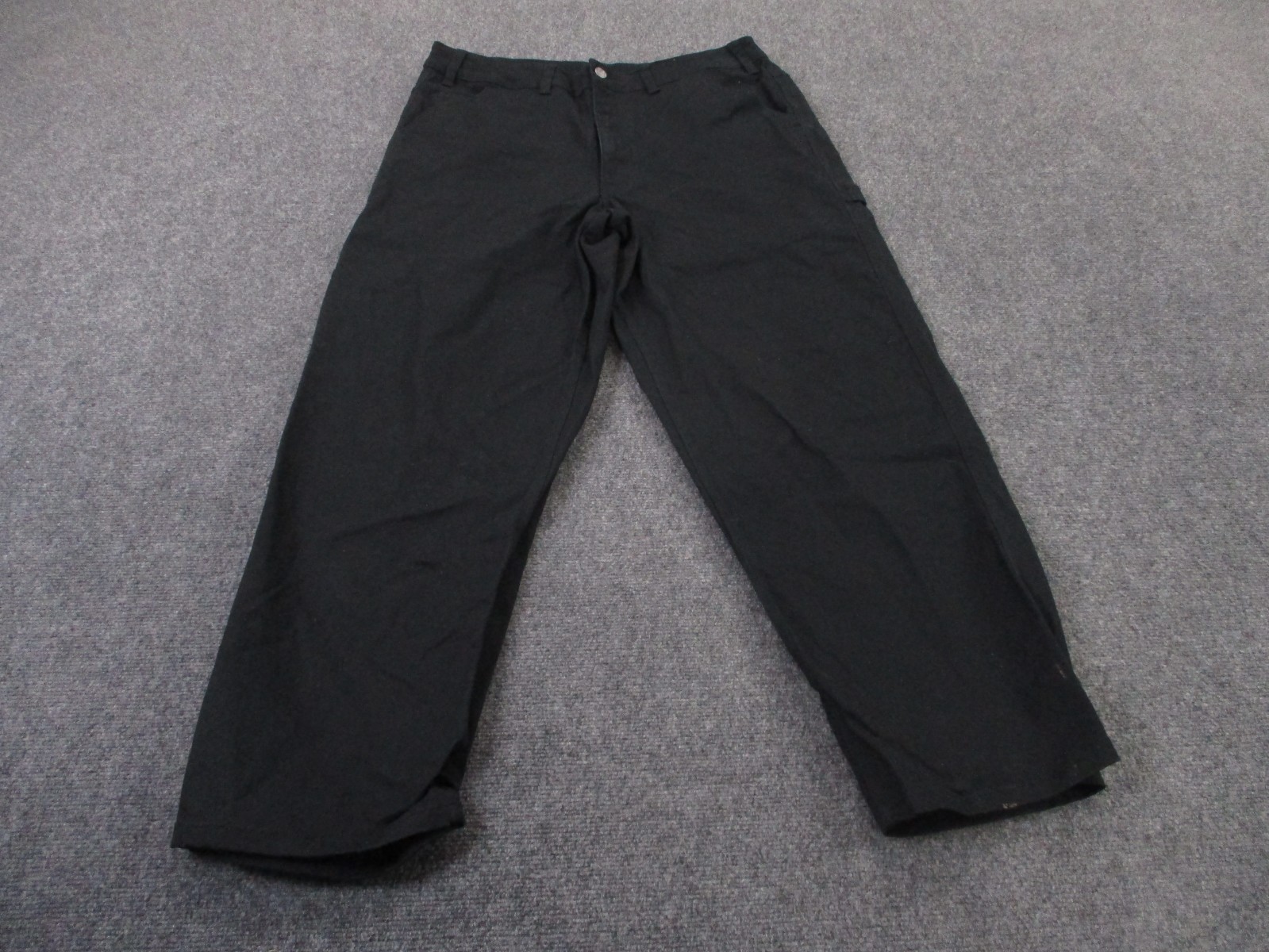 Nike Pants Mens 36 Black Canvas Carpenter Hiking Tech Utility Work Baggy fb7198