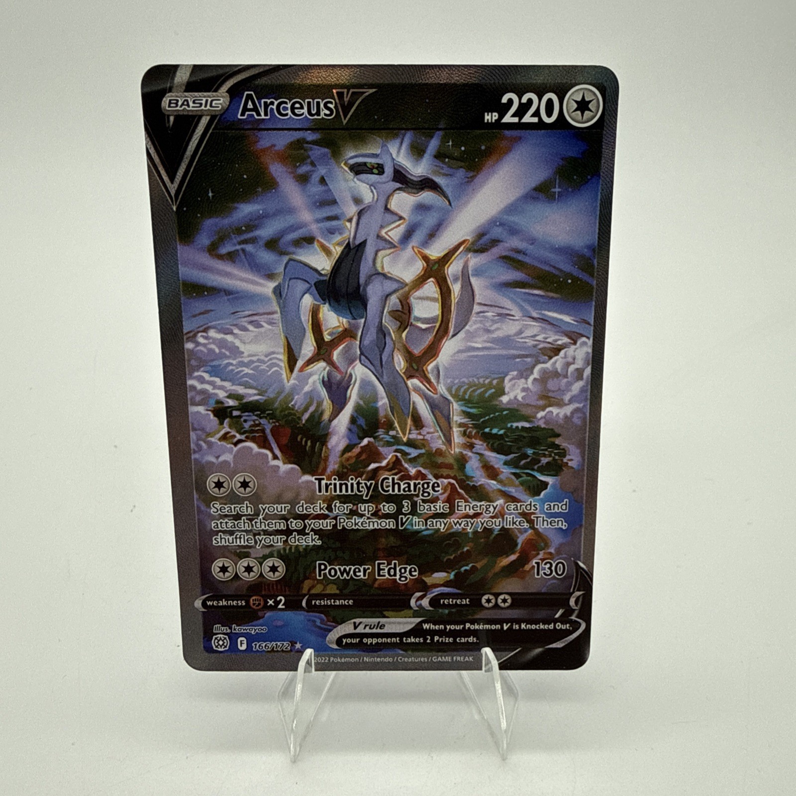 Arceus V (Alternate Full Art) 166/172 Swsh09: Brilliant Stars Holo NM