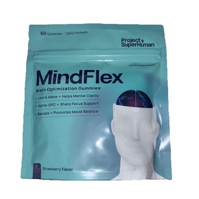 Project SuperHuman MindFlex Brain Optimization Gummies Vegan Sweet Taylor 60 ct