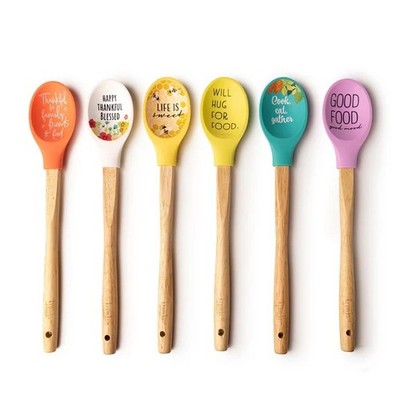 Krumbs Kitchen Homemade Happiness Silicone Spoon
