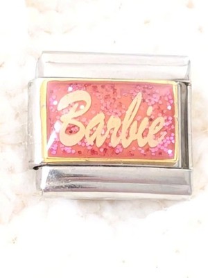 AUTHENTIC Pasante Barbie  Pink Italian Charm Classic 9mm Link P123