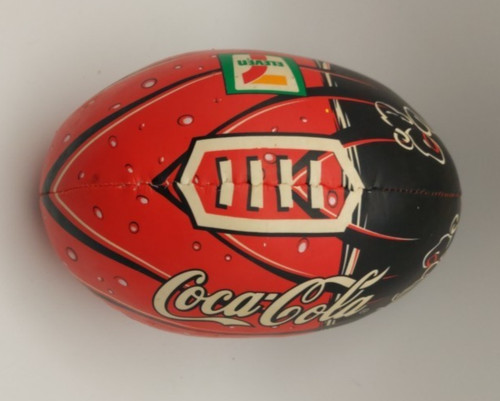 7‑Eleven Coca‑Cola Mini Football • Red/Black • 6” • Preowned