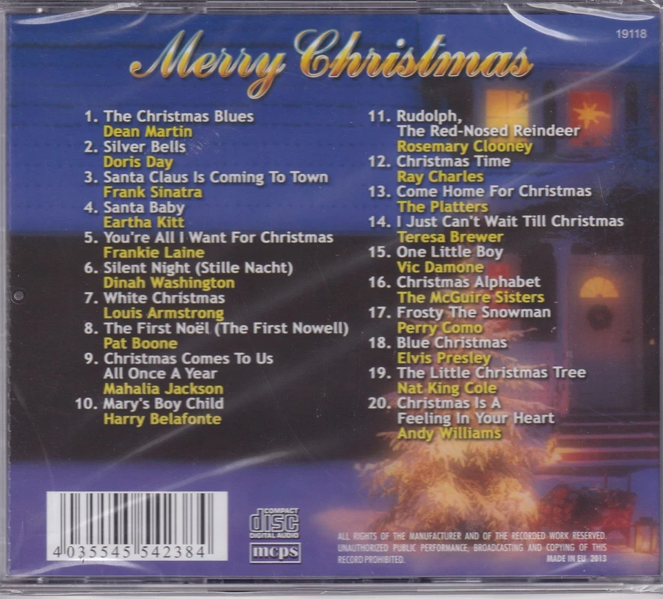 Weihnachten CD Merry Christmas Album 20 stimmungsvolle Songs International T2210 - Bild 2 von 3