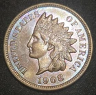 1908 Indian Head Cent - Uncirculated Toned Specimen - FREE SHIPPING